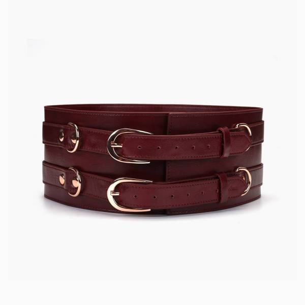 LEATHER BELT "RED WINE