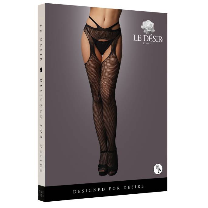 DER WUNSCH-NETZSTRUMPFHOSEN SCHWARZ RIEMCHEN GRÖSSE