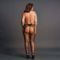 DER WUNSCH-NETZSTRUMPFHOSEN SCHWARZ RIEMCHEN GRÖSSE