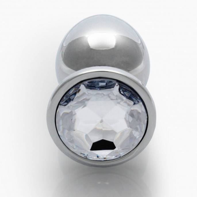 METALLPLUG MIT STRASSSTEINEN UND DIAMANT