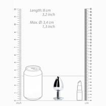 METALLPLUG MIT STRASSSTEINEN UND DIAMANT