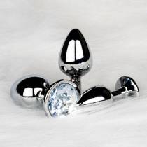 METALLPLUG MIT STRASSSTEINEN UND DIAMANT