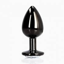 METALLPLUG SCHWARZ STRASS DIAMANT