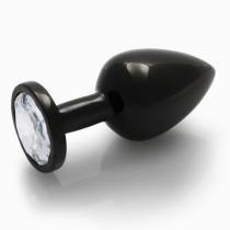 METALLPLUG SCHWARZ STRASS DIAMANT