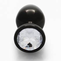 METALLPLUG SCHWARZ STRASS DIAMANT