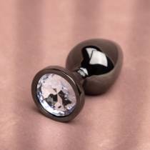 METALLPLUG SCHWARZ STRASS DIAMANT