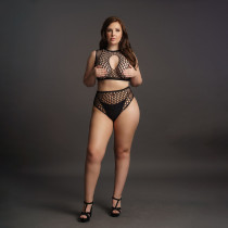 DAS VERLANGEN-2PCS KEY HOLE SCHWARZ