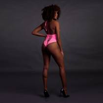 NECKHOLDER-BODY + RIEMCHEN NEONROSA