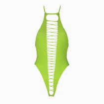 NECKHOLDER-BODY + RIEMCHEN NEONGRÜN