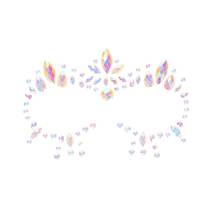 STRASS-STICKER GESICHT - GLOW IN THE DARK