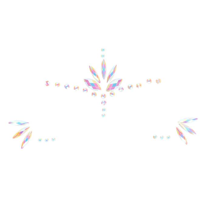 STRASS-STICKER GESICHT - GLOW IN THE DARK