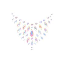 STRASS-STICKER DEKOLLETÉ - GLOW IN THE DARK