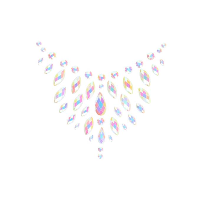 STRASS-STICKER DEKOLLETÉ - GLOW IN THE DARK