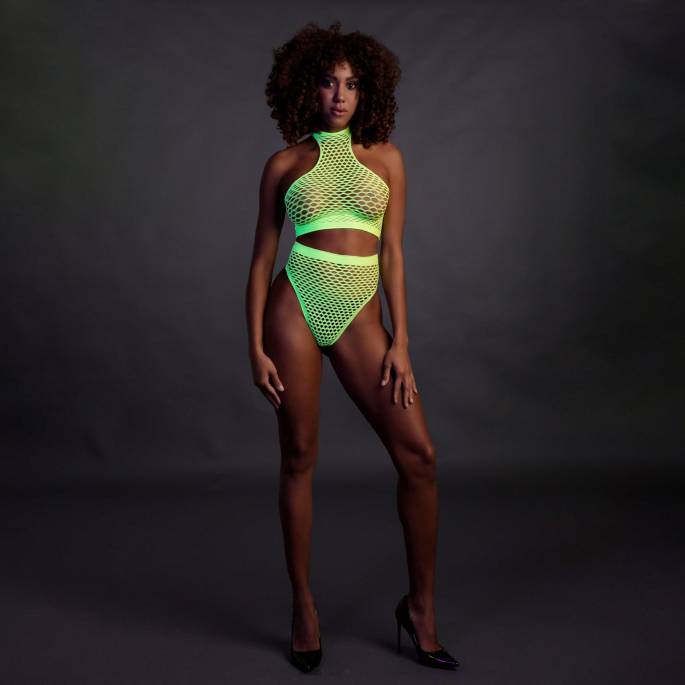 2STK NEONGRÜNES NETZ