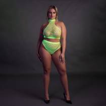 2STK NEONGRÜNES NETZ