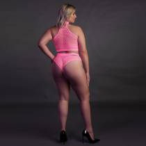 2STÜCK NETZSTOFF NEONPINK