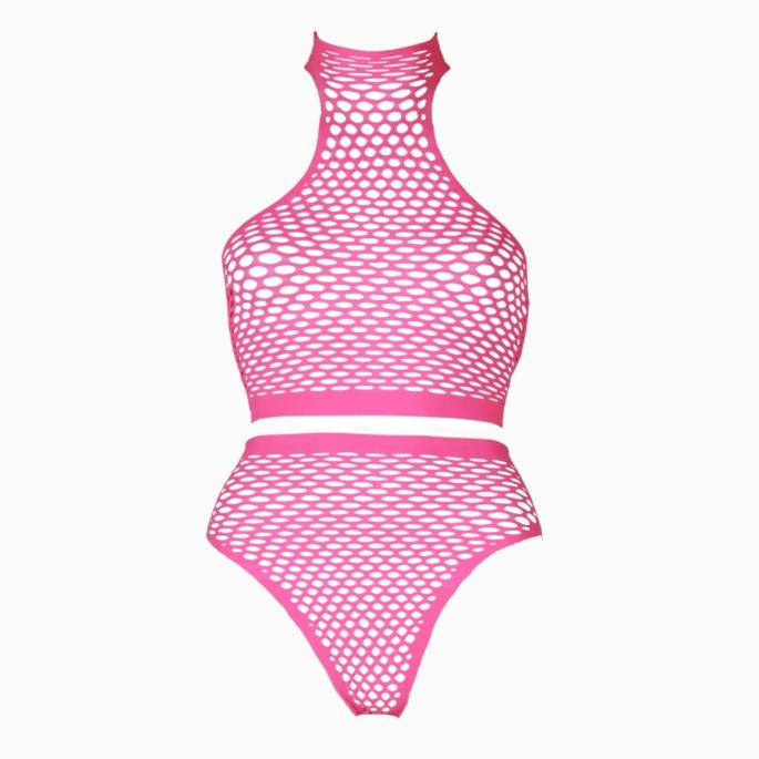 2STÜCK NETZSTOFF NEONPINK