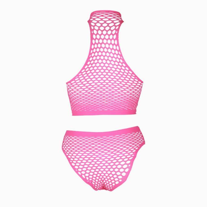 2STÜCK NETZSTOFF NEONPINK