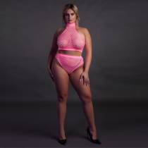 2STÜCK NETZSTOFF NEONPINK