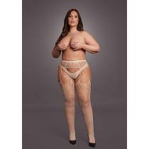 LE DÉSIR-NETZSTRUMPFHOSEN PJ-ART BEIGE