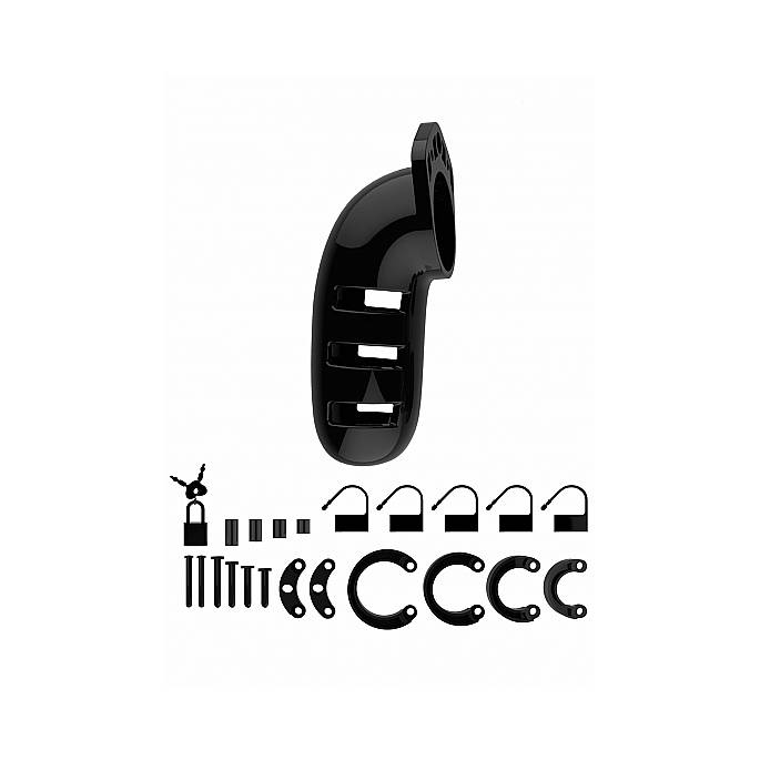 KEUSCHHEITSKÄFIG 06 - 14CM - SCHWARZ