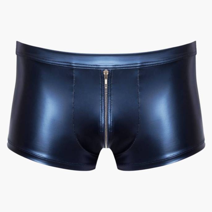 WETLOOK-BOXERSHORTS IN ELECTRIC BLUE