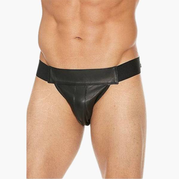 Jockstrap Leder schwarz