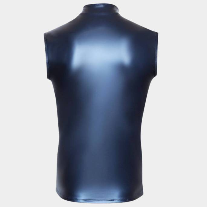 T-SHIRT SANS MANCHE BLEU ELECTRIQUE