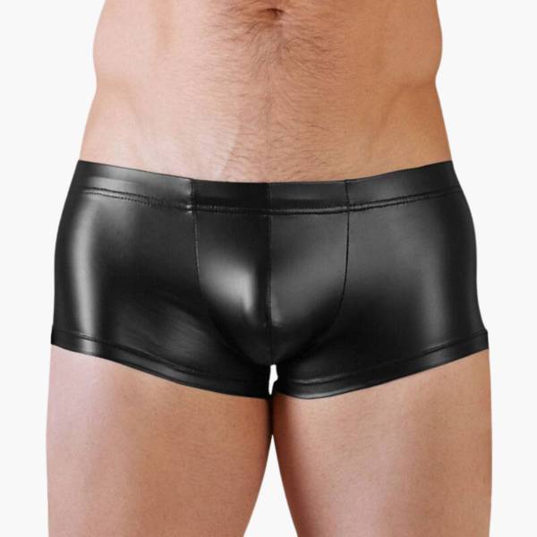 Boxer Wetlook schwarz nek