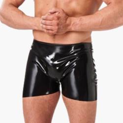 Latex-Shorts für Männer mit nacktem Hintern