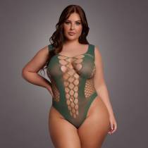 DER WUNSCH-BODY KHAKI ÖFFNUNGEN ÖSEN