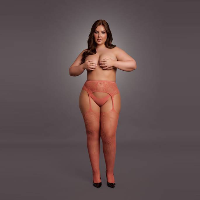 LE DÉSIR- NETZSTRUMPFHOSE PJ KORALLE