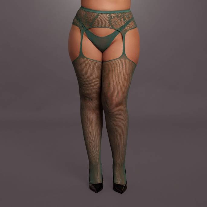 LE DÉSIR- NETZSTRUMPFHOSE PJ KAKI