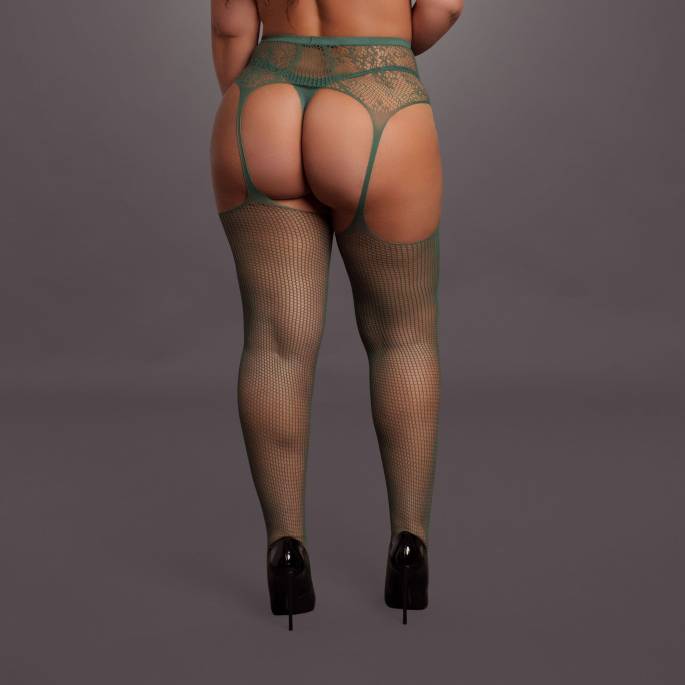 LE DÉSIR- NETZSTRUMPFHOSE PJ KAKI