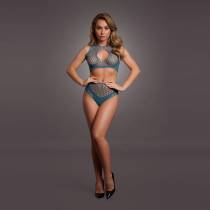 LE DÉSIR-2PCS KEY HOLE BLEU