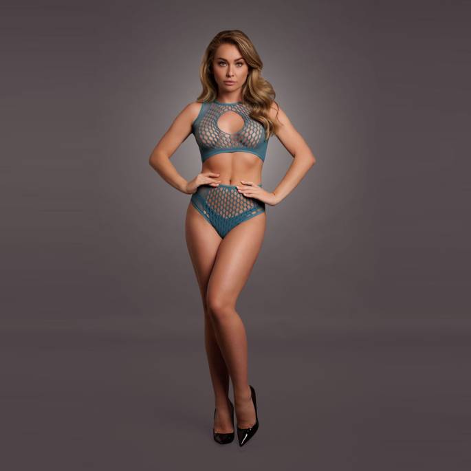 DAS VERLANGEN-2PCS KEY HOLE BLAU