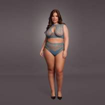 LE DÉSIR-2PCS KEY HOLE BLEU