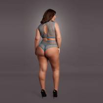 LE DÉSIR-2PCS KEY HOLE BLEU