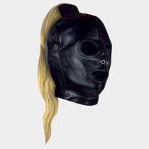 KAPUZE AUS BLONDEM PFERDESCHWANZIMITAT