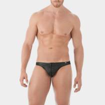 GREGG - SLIP PLAYER SCHWARZ KUNSTLEDER + SCHNÜRSENKEL