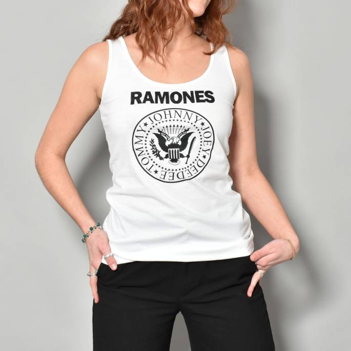 DEBARDEUR BLANC RAMONES