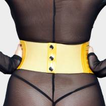 Serre taille lanières doré & zip