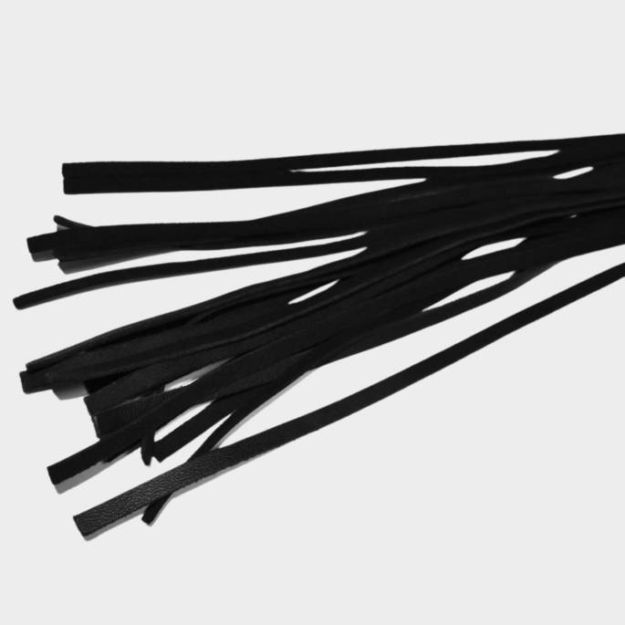 MARTINET CUIR NOIR MANCHE ROUGE COUSU