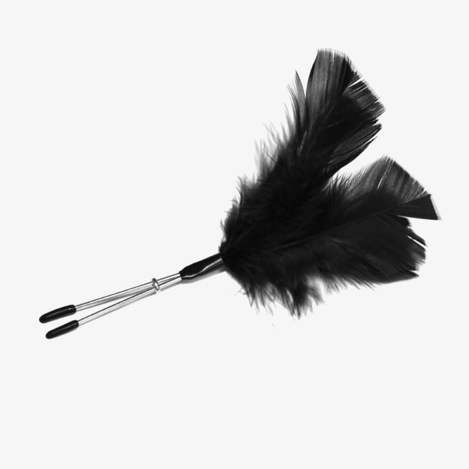 PROGRESSIVE BRUSTKLAMMERN DÜNN + SCHWARZE FEDERN