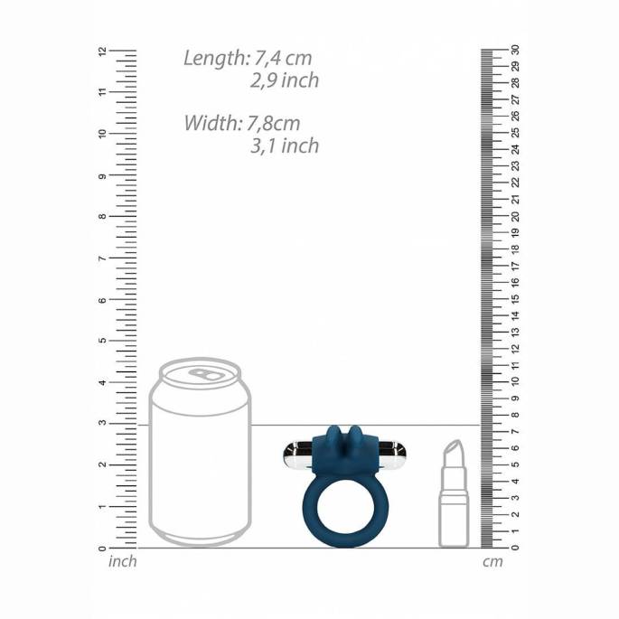 COCKRING SILICONE VIBRANT RABBIT