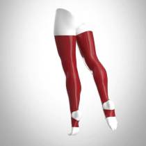 BAS LATEX OUVERTS ROUGE