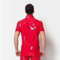 FINN CHEMISE VINYLE ROUGE
