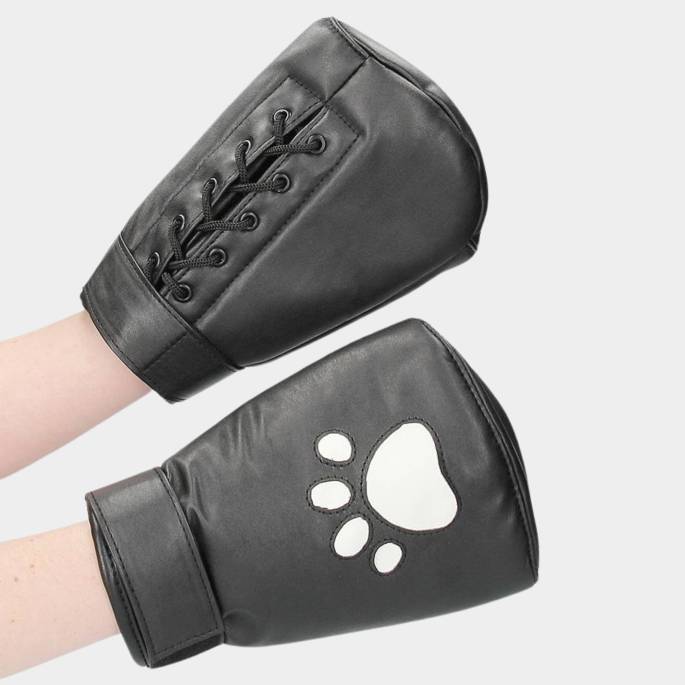 PUPPY-FÄUSTLINGE AUS KUNSTLEDER