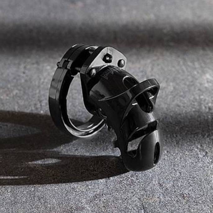 MANCAGE 25 - CAGE CHASTETÉ+ACCROCHE 9CM