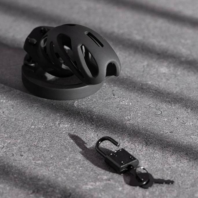 MANCAGE 24 - CAGE CHASTETÉ SILICONE 9CM